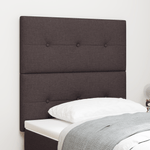 Casa si Gradina - Mobilier - Paturi si accesorii - Accesorii paturi - Tablie de pat cu nasturi, maro inchis, 80 cm, textil - Infinity.ro