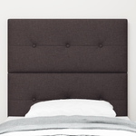 Casa si Gradina - Mobilier - Paturi si accesorii - Accesorii paturi - Tablie de pat cu nasturi, maro inchis, 80 cm, textil - Infinity.ro
