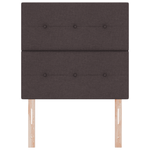 Casa si Gradina - Mobilier - Paturi si accesorii - Accesorii paturi - Tablie de pat cu nasturi, maro inchis, 80 cm, textil - Infinity.ro