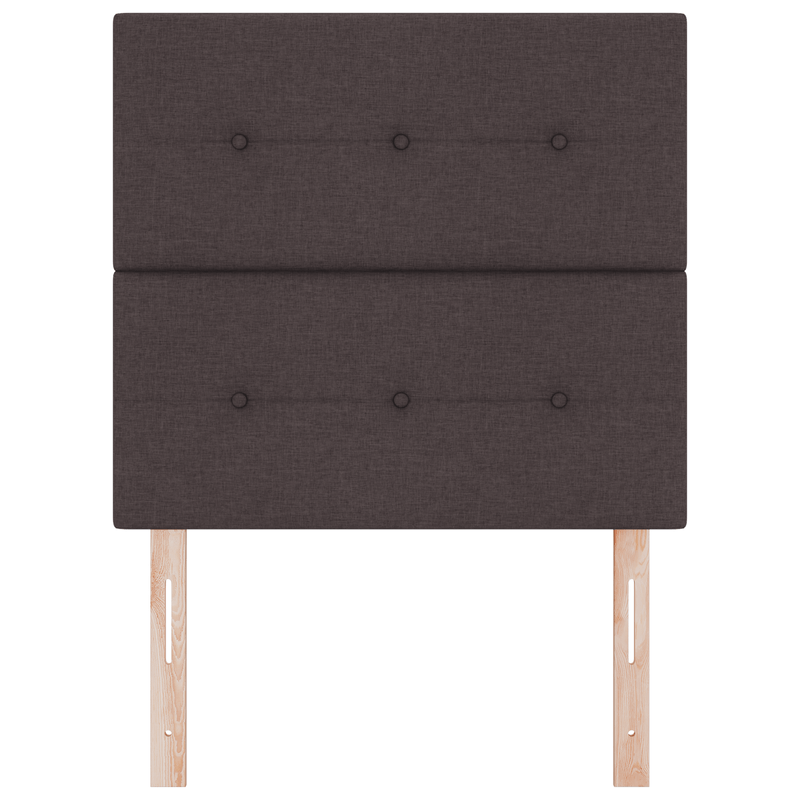 Casa si Gradina - Mobilier - Paturi si accesorii - Accesorii paturi - Tablie de pat cu nasturi, maro inchis, 80 cm, textil - Infinity.ro