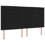 Casa si Gradina - Mobilier - Paturi si accesorii - Accesorii paturi - Tablie de pat design Linii Negru 180 cm Tesatura - Infinity.ro