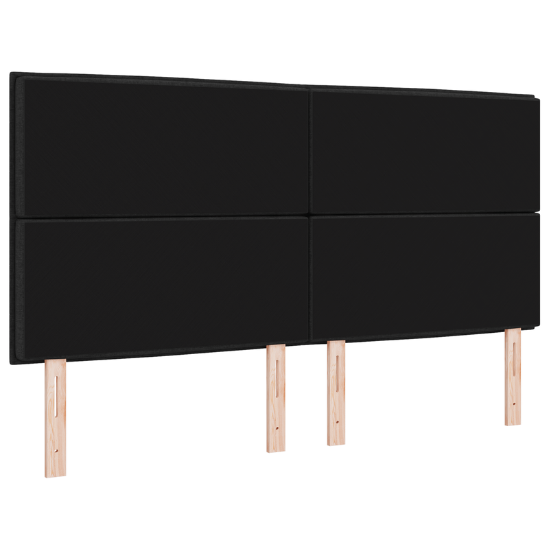 Casa si Gradina - Mobilier - Paturi si accesorii - Accesorii paturi - Tablie de pat design Linii Negru 180 cm Tesatura - Infinity.ro