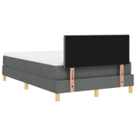 Casa si Gradina - Mobilier - Paturi si accesorii - Paturi - Pat cu arcuri cu saltea gri inchis 120x200 cm tesatura - Infinity.ro