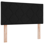 Casa si Gradina - Mobilier - Paturi si accesorii - Paturi - Pat cu arcuri cu saltea Negru 90x200 cm Tesatura - Infinity.ro