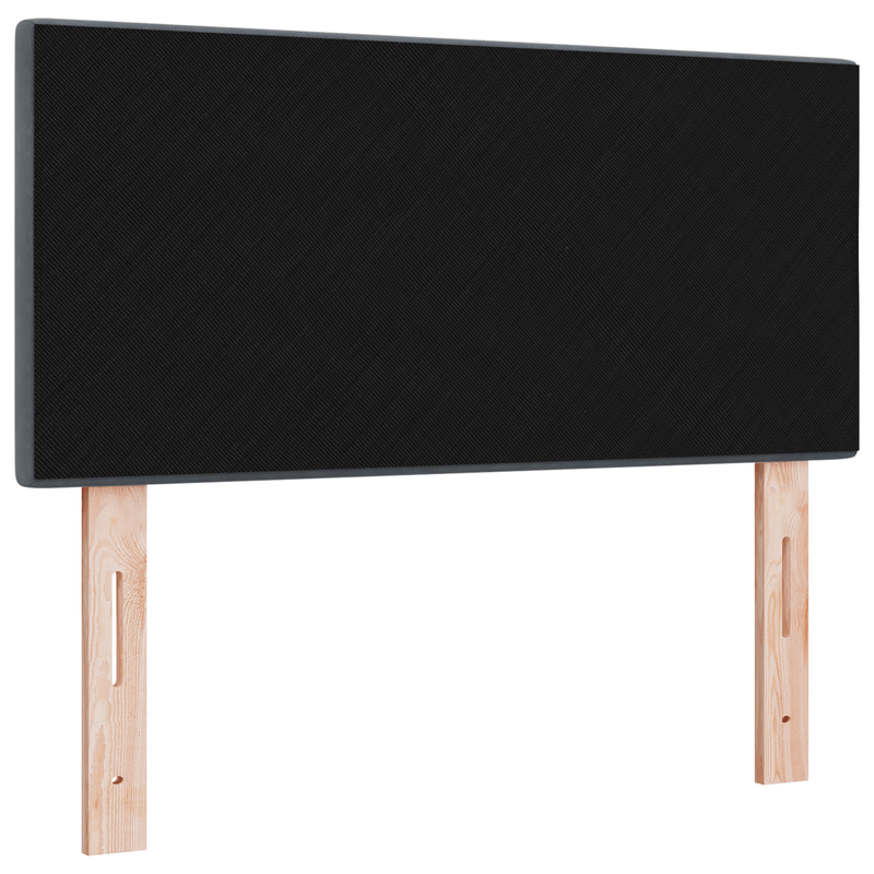 Casa si Gradina - Mobilier - Paturi si accesorii - Accesorii paturi - Tablie de pat cu LED cu butoane, gri inchis, 100 cm, catifea - Infinity.ro