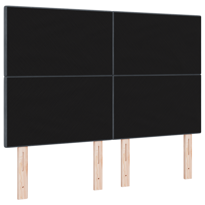 Casa si Gradina - Mobilier - Paturi si accesorii - Accesorii paturi - Tablie de pat cu nasturi, gri inchis, 140 cm, catifea - Infinity.ro