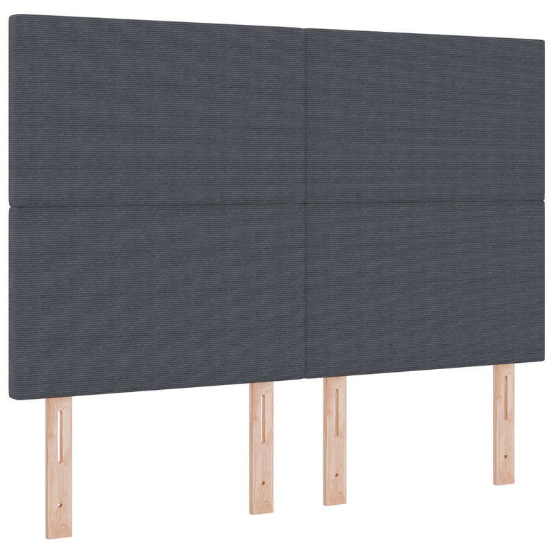 Casa si Gradina - Mobilier - Paturi si accesorii - Accesorii paturi - Tablie de pat design simplu, gri inchis, 160 cm catifea raiata - Infinity.ro