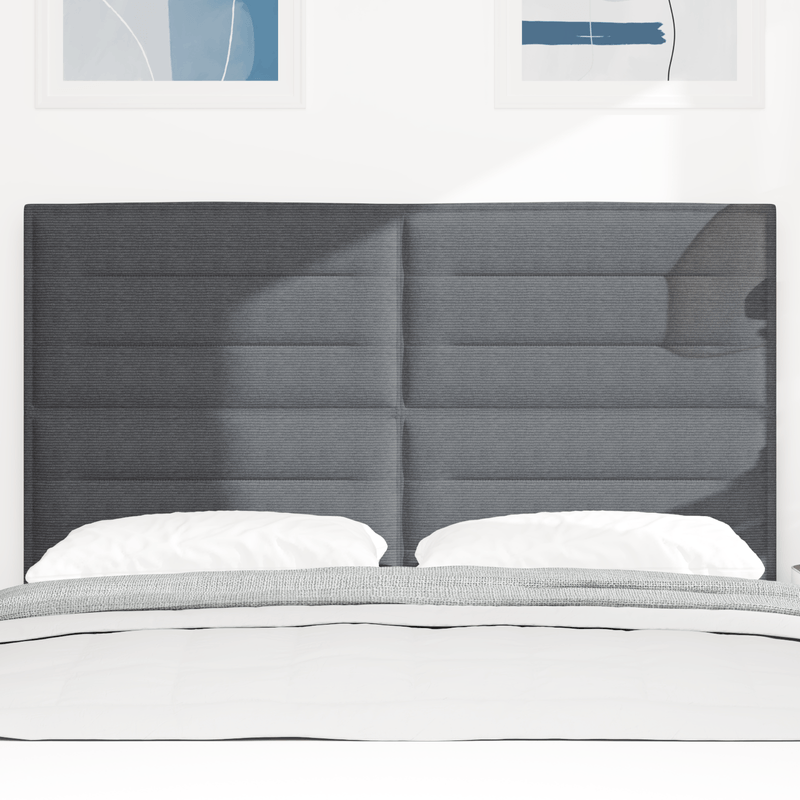 Casa si Gradina - Mobilier - Paturi si accesorii - Accesorii paturi - Tablie de pat design simplu, gri inchis, 160 cm catifea raiata - Infinity.ro
