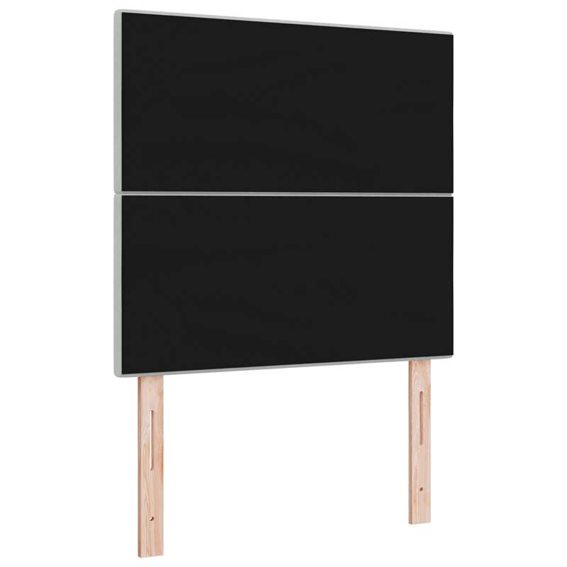 Casa si Gradina - Mobilier - Paturi si accesorii - Accesorii paturi - Tablie de pat cu nasturi, gri deschis 100 cm catifea - Infinity.ro