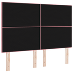 Casa si Gradina - Mobilier - Paturi si accesorii - Accesorii paturi - Tablie de pat cu nasturi, roz, 160 cm, catifea - Infinity.ro