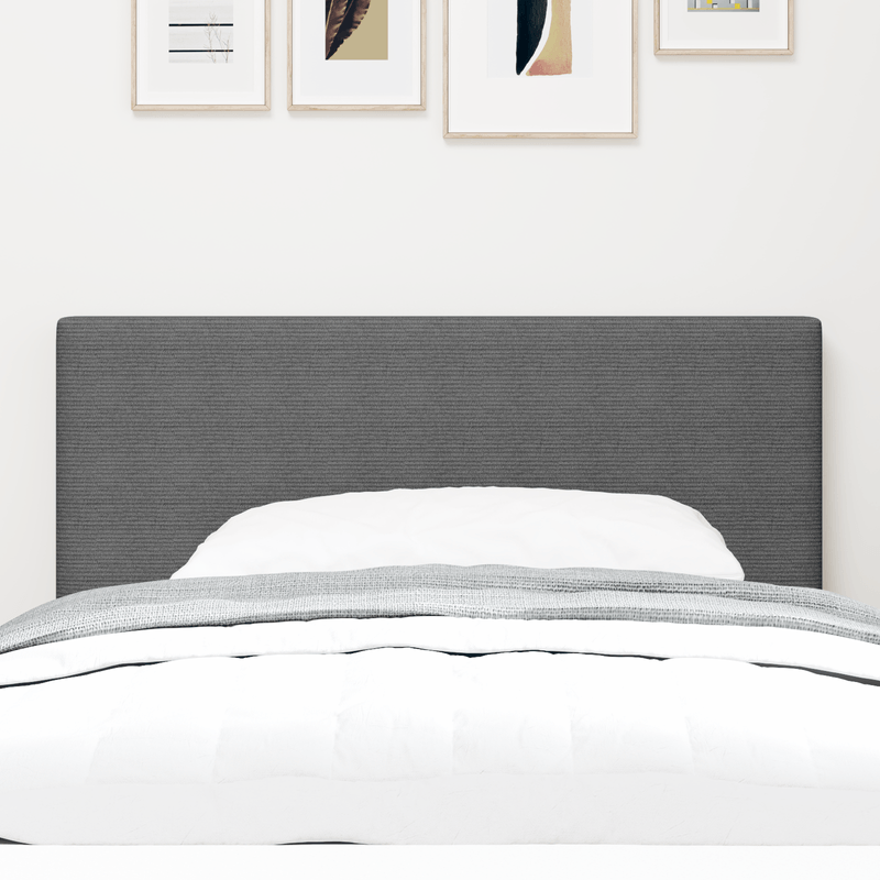 Casa si Gradina - Mobilier - Paturi si accesorii - Accesorii paturi - Tablie de pat cu LED, model simplu, gri deschis, 80 cm, raiat - Infinity.ro