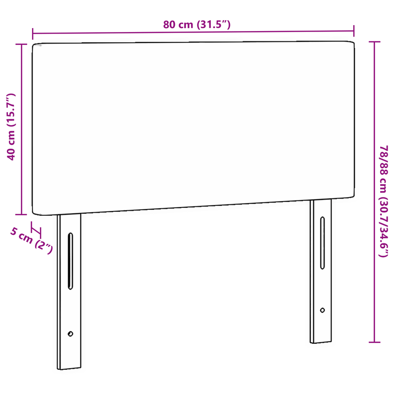 Casa si Gradina - Mobilier - Paturi si accesorii - Accesorii paturi - Tablie de pat cu LED, model simplu, gri deschis, 80 cm, raiat - Infinity.ro