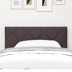 Casa si Gradina - Mobilier - Paturi si accesorii - Accesorii paturi - Tablie de pat cu LED  Design Blocuri cu Diamant Maro inchis 90 cm Tesatura - Infinity.ro