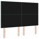 Casa si Gradina - Mobilier - Paturi si accesorii - Accesorii paturi - Tablie de pat cu nasturi, verde inchis, 140 cm, catifea - Infinity.ro