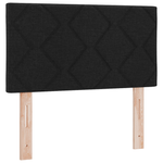 Casa si Gradina - Mobilier - Paturi si accesorii - Accesorii paturi - Tablie de pat cu LED  Design cu blocuri de diamante Negru 80 cm tesatura - Infinity.ro