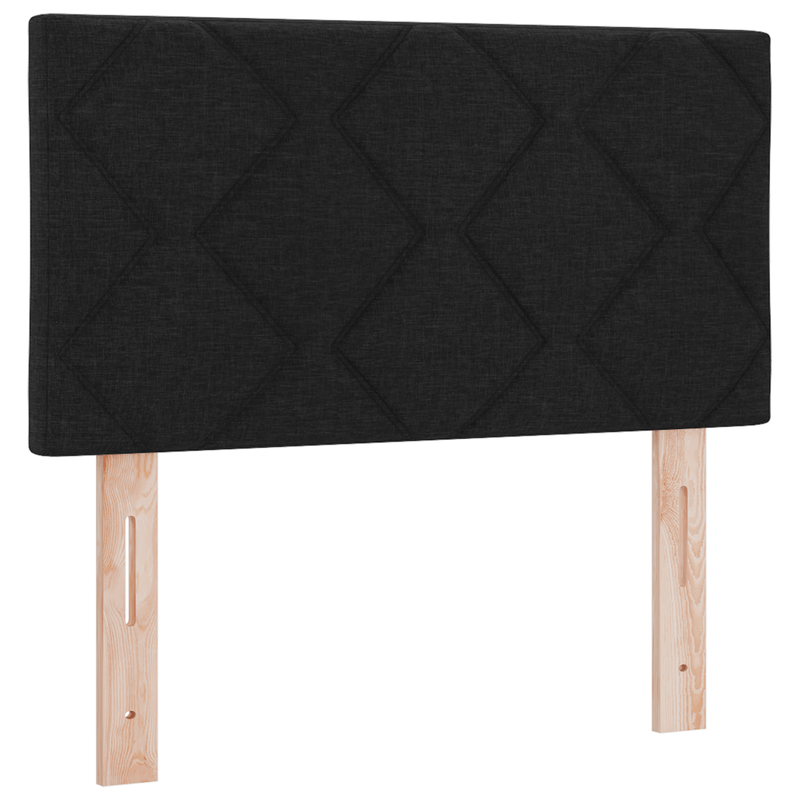 Casa si Gradina - Mobilier - Paturi si accesorii - Accesorii paturi - Tablie de pat cu LED  Design cu blocuri de diamante Negru 80 cm tesatura - Infinity.ro
