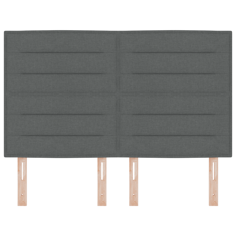 Casa si Gradina - Mobilier - Paturi si accesorii - Accesorii paturi - Tablie de pat cu LED Design Linii Gri Inchis 72 cm Tesatura - Infinity.ro