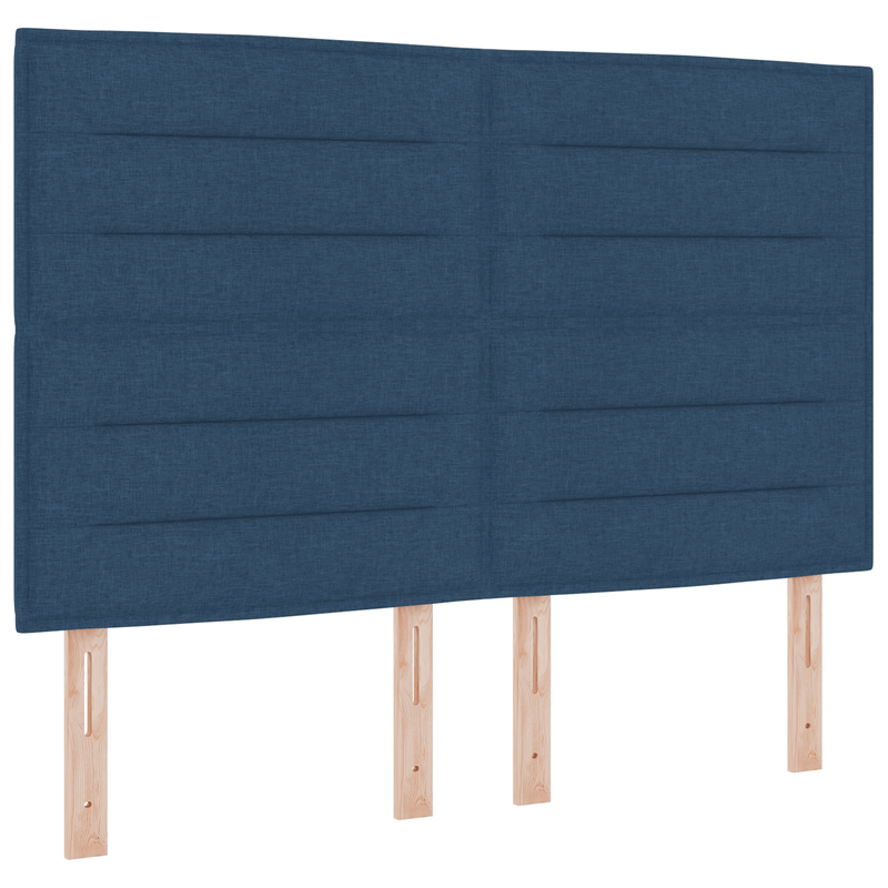 Casa si Gradina - Mobilier - Paturi si accesorii - Paturi - Pat cu spring-box cu saltea albastru 140x190 cm tesatura - Infinity.ro