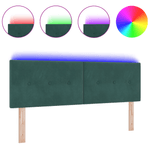 Casa si Gradina - Mobilier - Paturi si accesorii - Accesorii paturi - Tablie de pat cu LED, gri deschis, 180x5x78/88 cm, textil - Infinity.ro