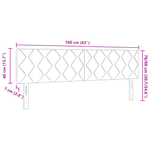 Casa si Gradina - Mobilier - Paturi si accesorii - Accesorii paturi - Tablie de pat LED roz 80 cm catifea - Infinity.ro