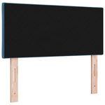 Casa si Gradina - Mobilier - Paturi si accesorii - Accesorii paturi - Tablie de pat cu LED  Design Blocuri Diamant Gri Inchis 90 cm Tesatura - Infinity.ro