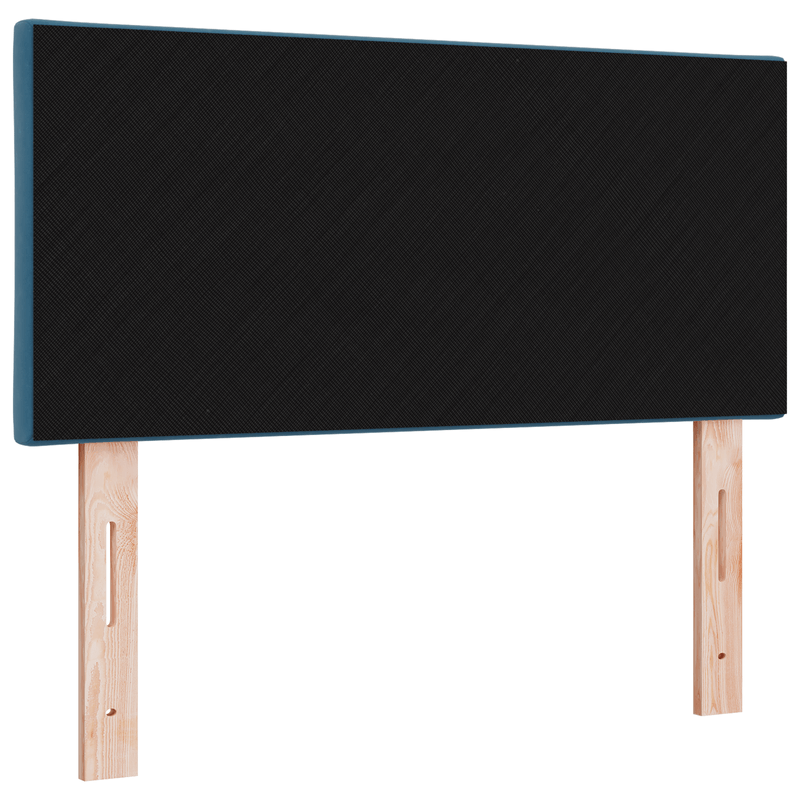 Casa si Gradina - Mobilier - Paturi si accesorii - Accesorii paturi - Tablie de pat cu LED  Design Blocuri Diamant Gri Inchis 90 cm Tesatura - Infinity.ro