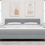 Casa si Gradina - Mobilier - Paturi si accesorii - Accesorii paturi - Tablita LED Design Linii Gri Deschis 90 cm Tesatura - Infinity.ro