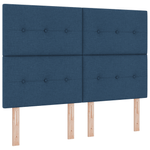 Casa si Gradina - Mobilier - Paturi si accesorii - Paturi - Pat cu arcuri cu saltea albastra 140x190 cm tesatura - Infinity.ro