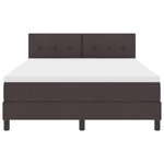 Casa si Gradina - Mobilier - Paturi si accesorii - Paturi - Pat cu arcuri cu Saltea Maro inchis 160x200 cm Tesatura - Infinity.ro