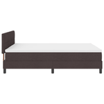 Casa si Gradina - Mobilier - Paturi si accesorii - Paturi - Pat cu arcuri cu Saltea Maro inchis 160x200 cm Tesatura - Infinity.ro