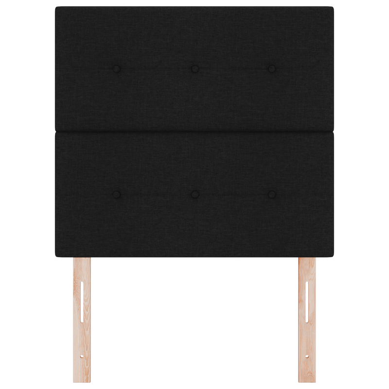 Casa si Gradina - Mobilier - Paturi si accesorii - Accesorii paturi - Tablie de pat cu LED Neagra 80 cm Textil - Infinity.ro