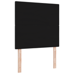 Casa si Gradina - Mobilier - Paturi si accesorii - Accesorii paturi - Tablie de pat cu LED Neagra 80 cm Textil - Infinity.ro