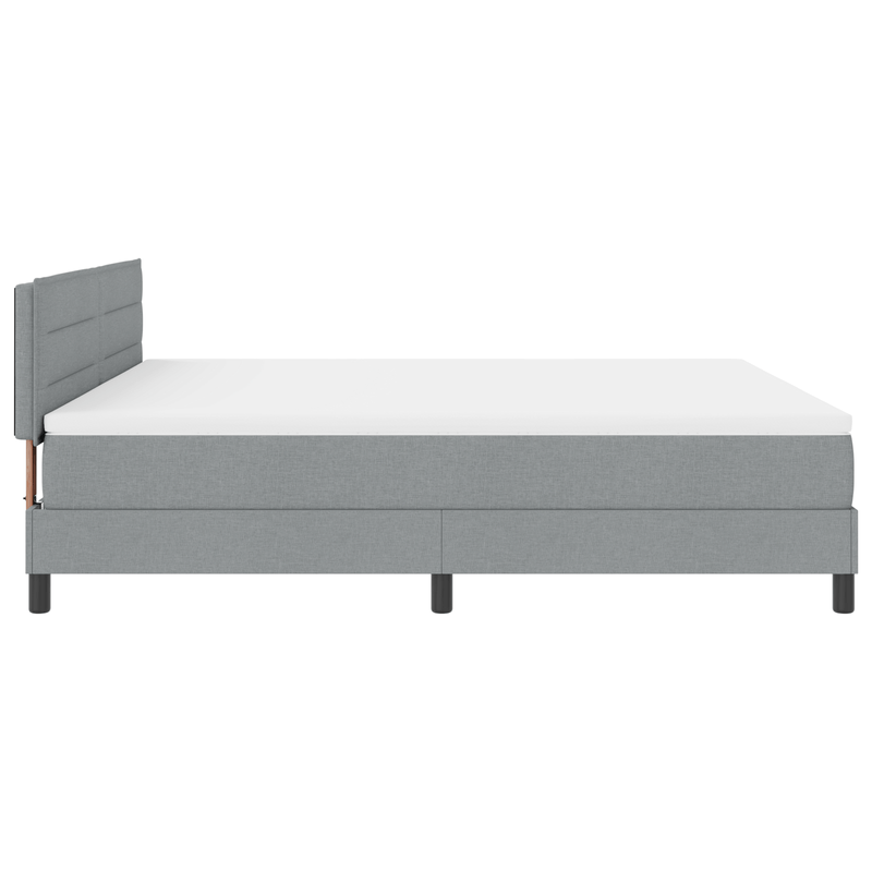 Casa si Gradina - Mobilier - Paturi si accesorii - Paturi - Pat Box Spring cu Saltea Gri Deschis 180x200 cm Tesatura - Infinity.ro