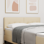 Casa si Gradina - Mobilier - Paturi si accesorii - Accesorii paturi - Tablie de pat cu LED cu butoane imbracata crem de 80 cm - Infinity.ro