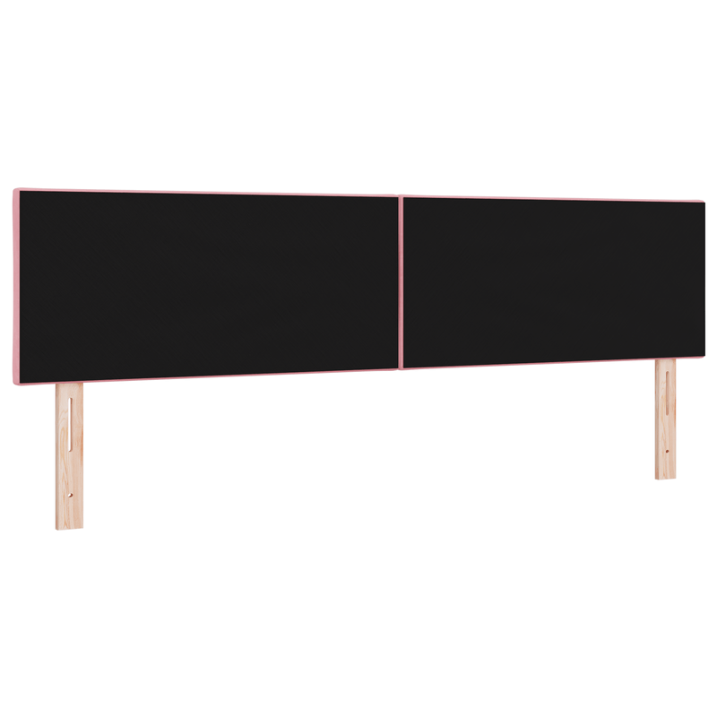 Casa si Gradina - Mobilier - Paturi si accesorii - Accesorii paturi - Tablie de pat cu LED Design Blocuri Diamant Roz 180 cm Catifea - Infinity.ro
