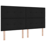 Casa si Gradina - Mobilier - Paturi si accesorii - Accesorii paturi - Tablie de pat LED cu buton din cristal negru 100 cm catifea - Infinity.ro