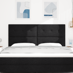 Casa si Gradina - Mobilier - Paturi si accesorii - Accesorii paturi - Tablie de pat LED cu buton din cristal negru 100 cm catifea - Infinity.ro
