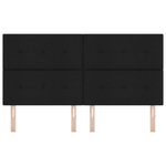 Casa si Gradina - Mobilier - Paturi si accesorii - Accesorii paturi - Tablie de pat LED cu buton din cristal negru 100 cm catifea - Infinity.ro