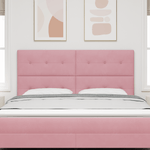 Casa si Gradina - Mobilier - Paturi si accesorii - Accesorii paturi - Tablie de pat cu LED Roz 90 cm Catifea - Infinity.ro