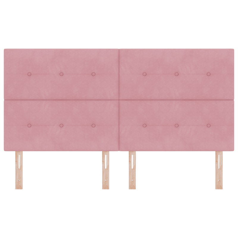 Casa si Gradina - Mobilier - Paturi si accesorii - Accesorii paturi - Tablie de pat cu LED Roz 90 cm Catifea - Infinity.ro
