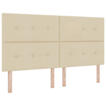 Casa si Gradina - Mobilier - Paturi si accesorii - Accesorii paturi - Tablie de pat cu LED Crem 90 cm Tesatura - Infinity.ro