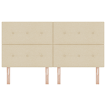 Casa si Gradina - Mobilier - Paturi si accesorii - Accesorii paturi - Tablie de pat cu LED Crem 90 cm Tesatura - Infinity.ro