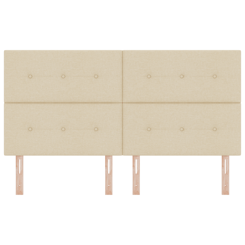 Casa si Gradina - Mobilier - Paturi si accesorii - Accesorii paturi - Tablie de pat cu LED Crem 90 cm Tesatura - Infinity.ro