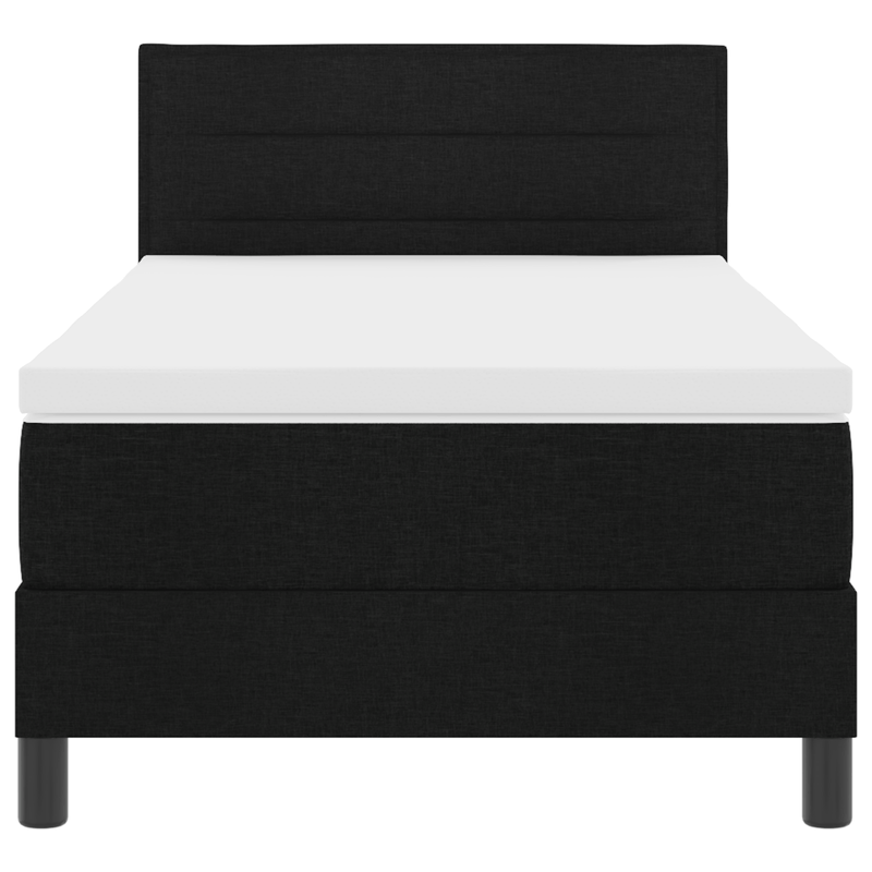 Casa si Gradina - Mobilier - Paturi si accesorii - Paturi - Pat cu Saltea Negru 100x200 cm Fabric - Infinity.ro