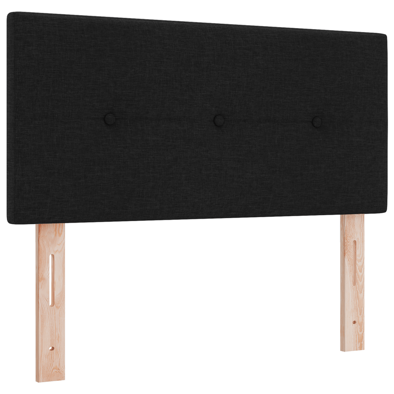 Casa si Gradina - Mobilier - Paturi si accesorii - Paturi - Pat cu arcuri cu saltea Negru 120x200 cm Tesatura - Infinity.ro