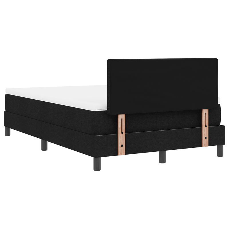 Casa si Gradina - Mobilier - Paturi si accesorii - Paturi - Pat cu arcuri cu saltea Negru 120x200 cm Tesatura - Infinity.ro