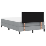 Casa si Gradina - Mobilier - Paturi si accesorii - Paturi - Pat cu springs cu saltea gri deschis 120x190 cm tesatura - Infinity.ro