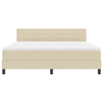 Casa si Gradina - Mobilier - Paturi si accesorii - Paturi - Pat cu arcuri cu saltea crem 180x200 cm Tesatura - Infinity.ro