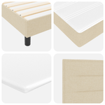 Casa si Gradina - Mobilier - Paturi si accesorii - Paturi - Pat cu arcuri cu saltea crem 180x200 cm Tesatura - Infinity.ro