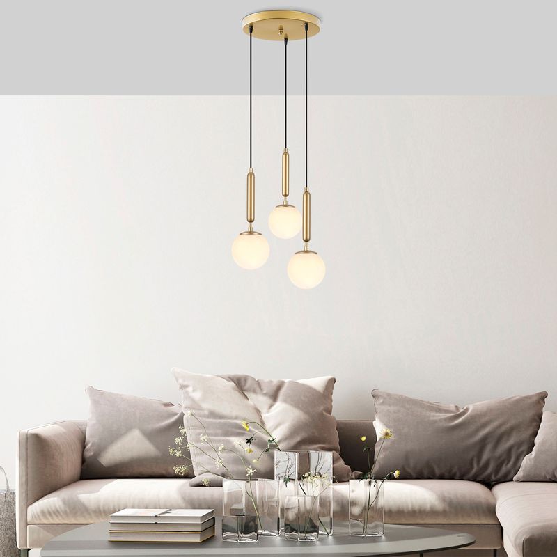 Casa si Gradina - Corpuri si surse de iluminat - Lustre si pendule - Candelabru, Opviq, metal, auriu lucios, 34x34x134 cm, 942FLG1474 - Infinity.ro